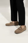 FERRAGAMO beige ‘Palinuro’ leather loafers