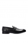 FERRAGAMO BLACK ‘Nowell’ leather moccasins