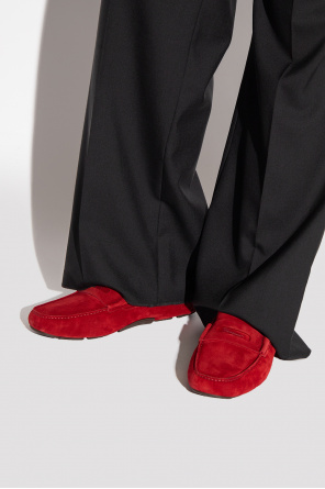 ‘newton’ suede trousers od rossa salvatore Ferragamo