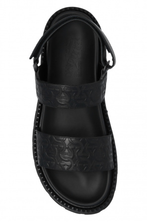 FERRAGAMO Sandals with Gancini pattern