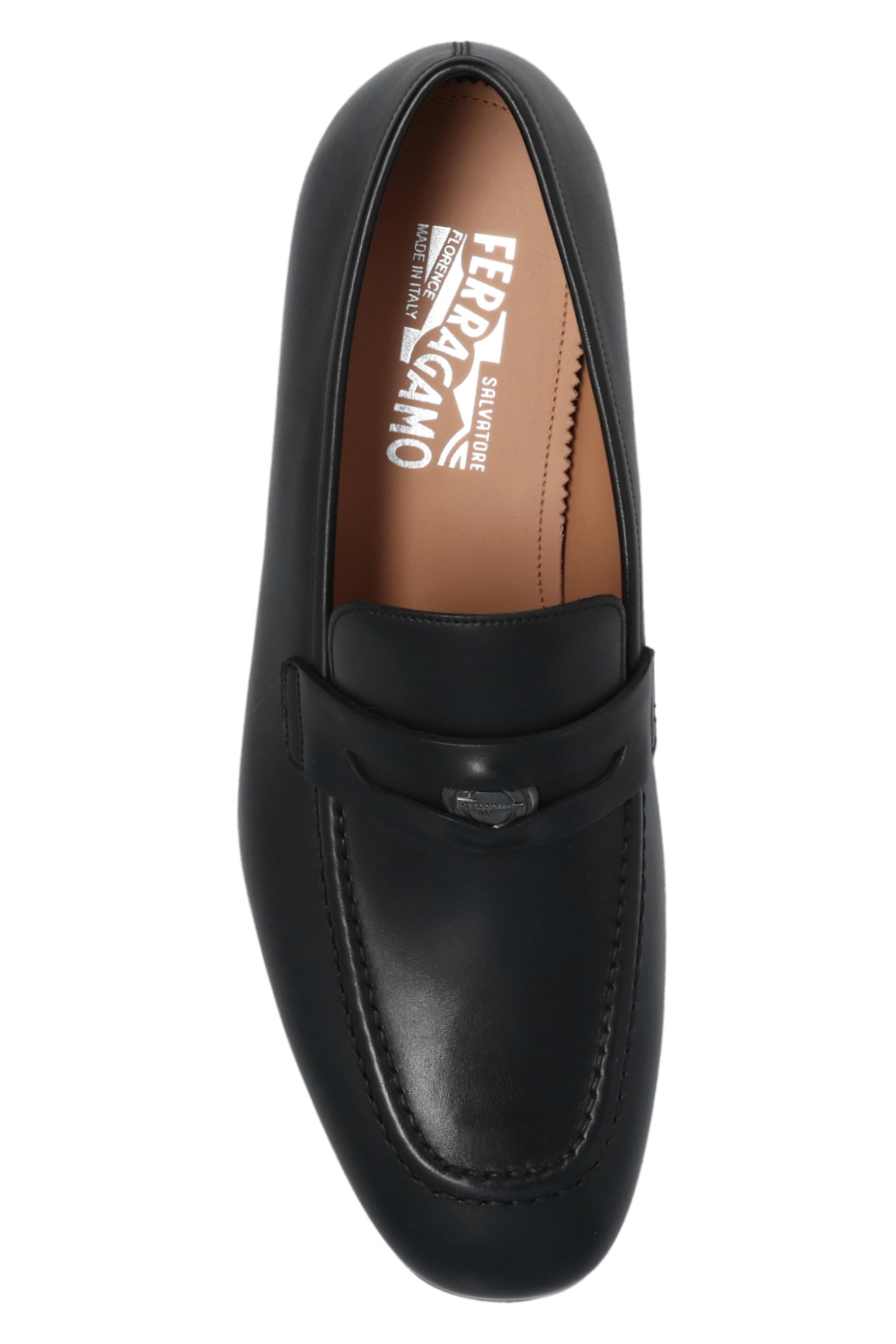 salvatore E-G Ferragamo ‘Madison’ leather moccasins