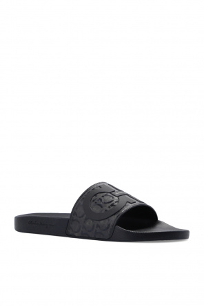 Salvatore Ferragamo ‘Groove’ rubber slides