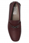 FERRAGAMO BURGUNDY ‘Lagos’ moccasins