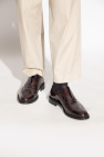 FERRAGAMO BURGUNDY ‘Gaudino’ leather shoes
