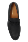 FERRAGAMO BLACK `Foster` loafers shoes