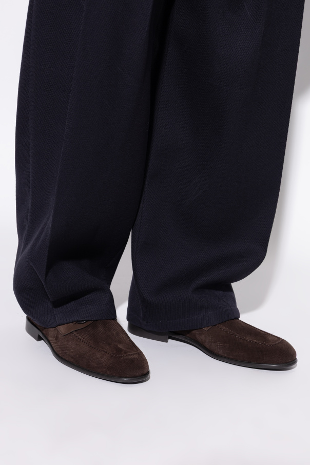 FERRAGAMO Foster suede loafers