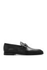 FERRAGAMO BLACK Leather loafers
