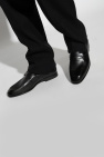 FERRAGAMO BLACK Leather loafers