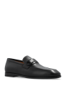 FERRAGAMO BLACK Leather loafers