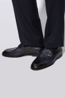 FERRAGAMO NAVY BLUE Leather shoes ‘Florio’
