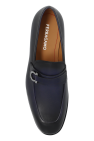 FERRAGAMO NAVY BLUE Leather shoes ‘Florio’