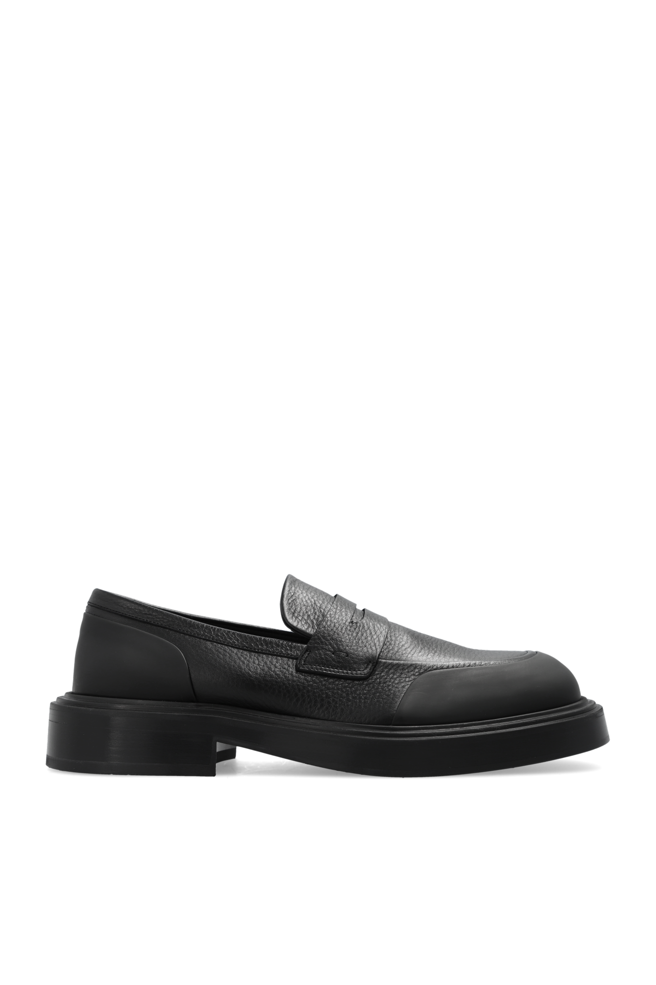 Black Leather loafers Moschino - Vitkac Canada