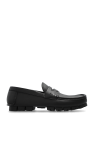 FERRAGAMO BLACK ‘Dougan’ Moccasins