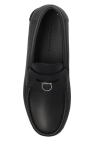 FERRAGAMO BLACK ‘Dougan’ Moccasins