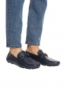 FERRAGAMO NAVY BLUE 'Parigi' moccasins
