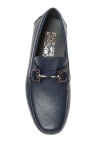 FERRAGAMO NAVY BLUE 'Parigi' moccasins