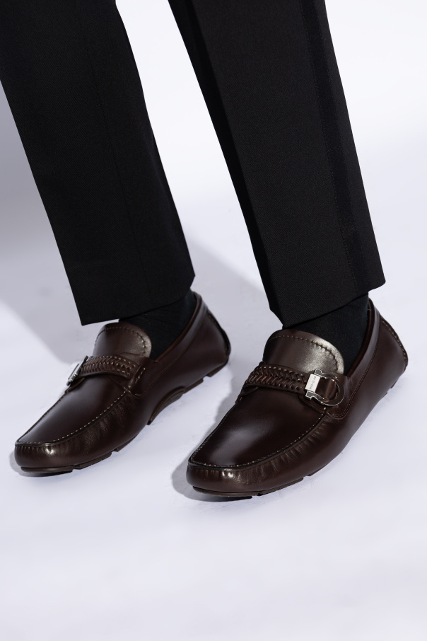 FERRAGAMO Skórzane buty `Calipso`