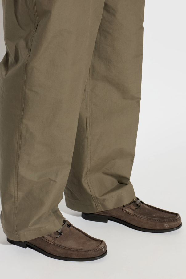 FERRAGAMO "Grandioso" suede loafers