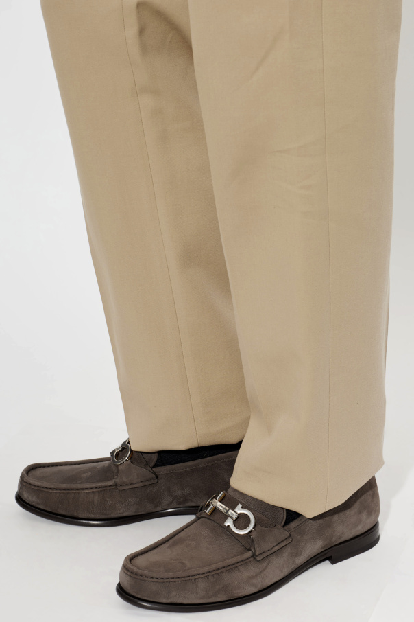 FERRAGAMO Suede 'Avril' loafers