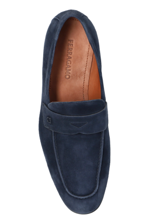 FERRAGAMO Wildleder-Loafer-Schuhe „Tiberio“