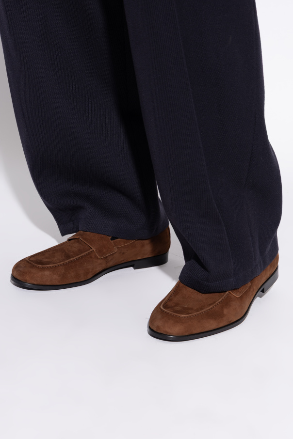 FERRAGAMO Zapatos de ante "Tiberio" tipo "loafers"