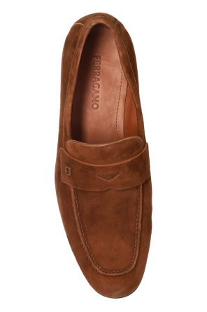 FERRAGAMO Zapatos de ante "Tiberio" tipo "loafers"