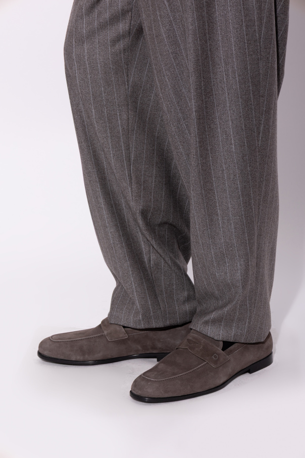 FERRAGAMO Tiberio suede loafers