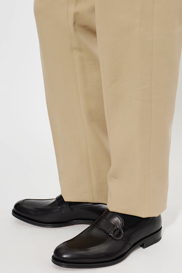 FERRAGAMO "Scout" leather loafers