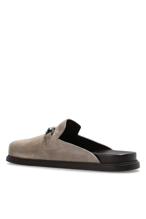FERRAGAMO Suede slides `Santiago`