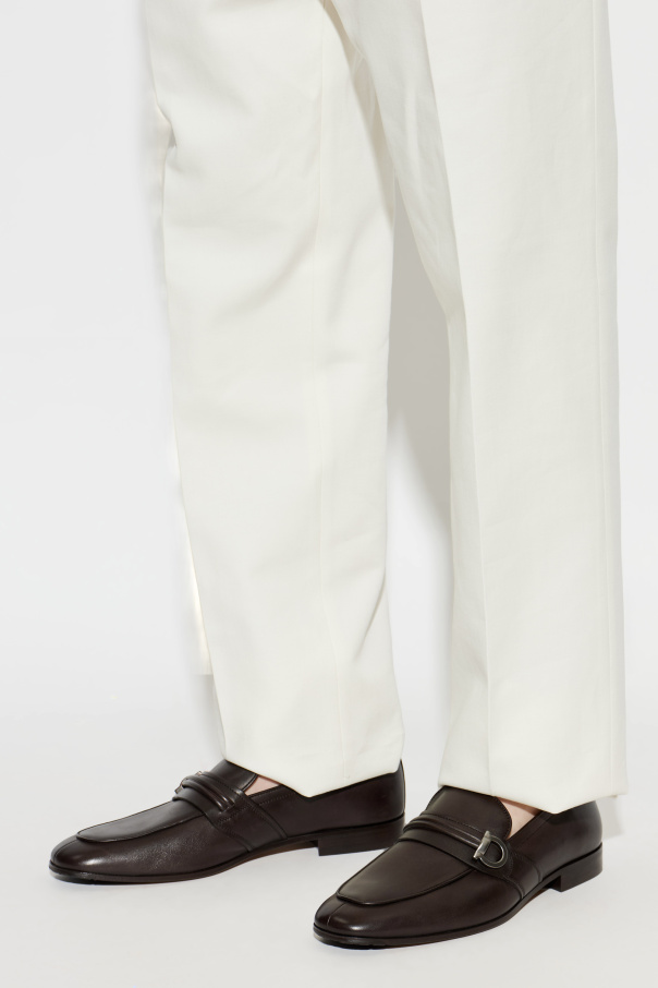 FERRAGAMO Saddle leather loafers