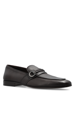 FERRAGAMO Saddle leather loafers