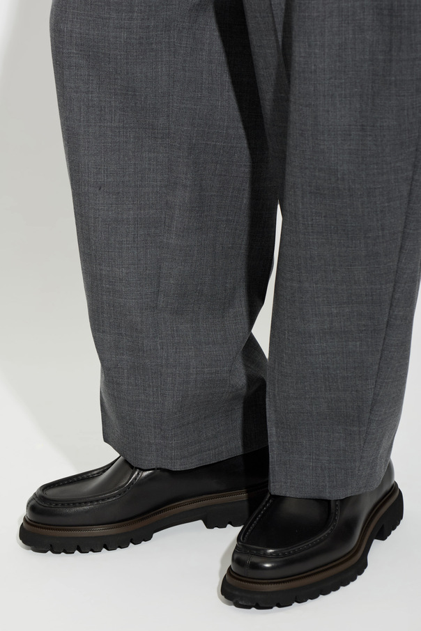 FERRAGAMO "Stanley" leather shoes