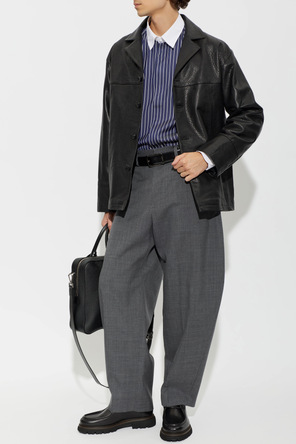 FERRAGAMO "Stanley" leather shoes