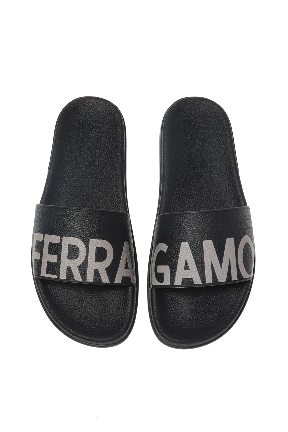 Salvatore Ferragamo Men's Amos Rubber Slides Flip Flops Shoes