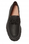 FERRAGAMO BLACK ‘Bleecker’ moccasins with logo