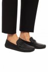 FERRAGAMO BLACK ‘Front 4’ moccasins