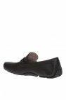 FERRAGAMO BLACK ‘Front 4’ moccasins