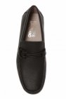 FERRAGAMO BLACK ‘Front 4’ moccasins