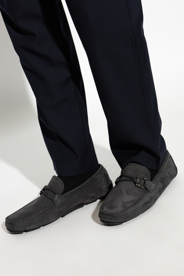 FERRAGAMO Suede loafers Front