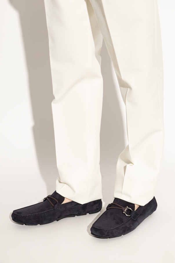 FERRAGAMO Mocasines de ante `Front`