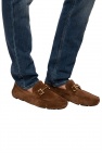 FERRAGAMO BROWN 'Parigi' suede moccasins