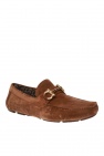 FERRAGAMO BROWN 'Parigi' suede moccasins