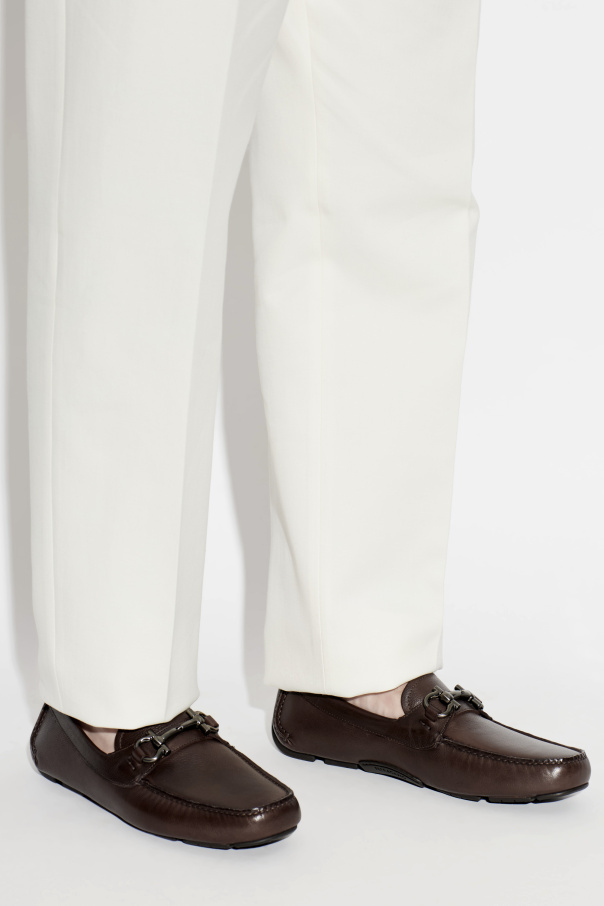 FERRAGAMO "Parigi New" leather loafers