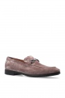 FERRAGAMO BROWN ‘Nebbiolo’ leather moccasins