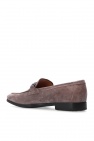 FERRAGAMO BROWN ‘Nebbiolo’ leather moccasins