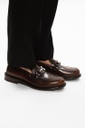FERRAGAMO BROWN ‘Rodney’ leather moccasins