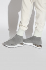 FERRAGAMO SILVER ‘Ninette’ sock sneakers