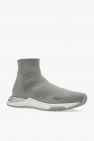 FERRAGAMO SILVER ‘Ninette’ sock sneakers