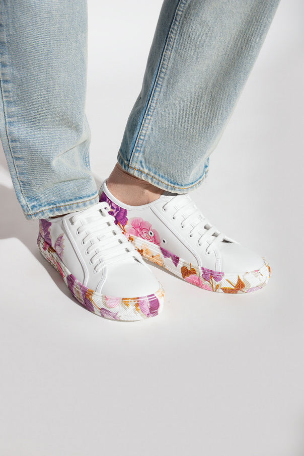 FERRAGAMO ‘Borg’ floral sneakers