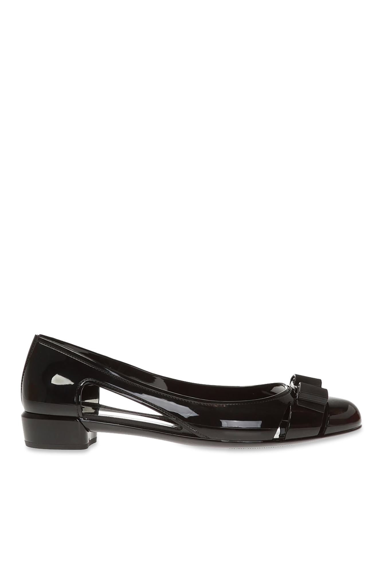 FERRAGAMO ‘Vara’ rubber ballet flats